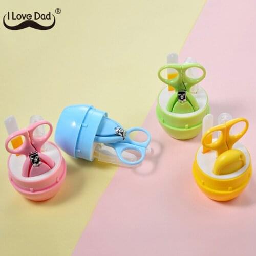 Solid Color Baby Nail Scissors Set Cute Nail Clippers Trimmer Newborn Baby Nail Clipper Safety Nail Care Suit Care Products
