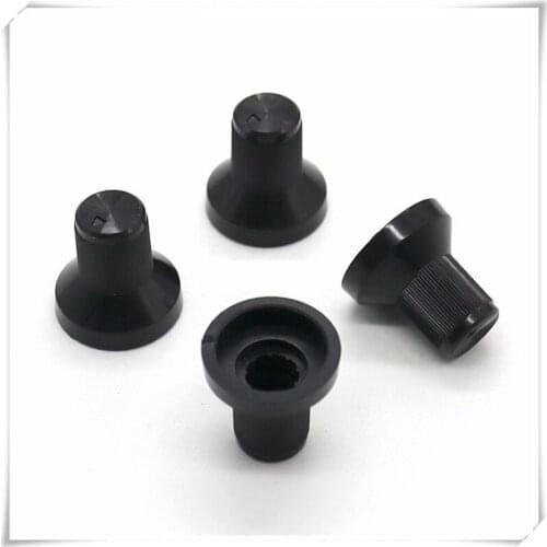 10 Pieces Plastic Flower Shaft Knob Diameter 15mm Height 15mm Potentiometer Encoder Knob Gear Shaped Inner Hole 6mm