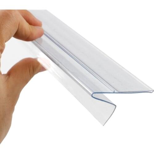 Shelf Data Strip Clear Rack Warehouse Bar Code Supermarket Shelf Plastic Price Holder Data Strip
