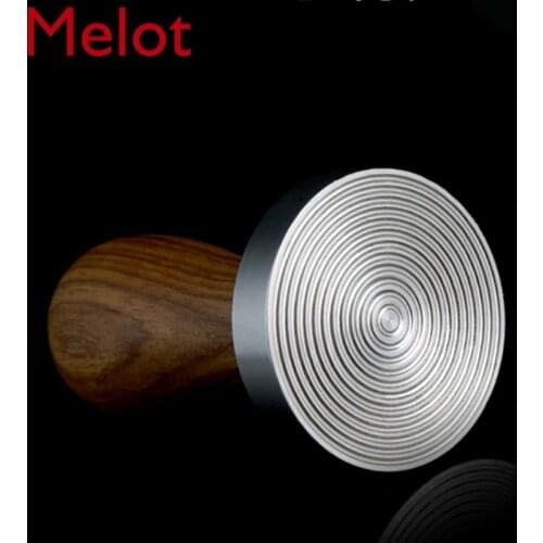 Simple European Rosewood Wood Handle Powder Press Stainless Steel Solid Tamper Powder Machine 51mm58mm Barista Accessories