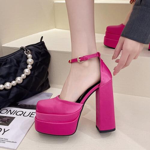 Women Boots Motorcycle Shoes 2020 Winter Platforms Ankle Boots Female Chunky Leather Gothic Booties Woman Square Heels