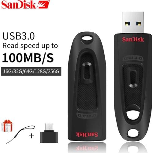 Original SanDisk CZ48 USB Flash Drive 256GB 128GB 64GB 32GB 16GB U Disk USB Key 3.0 100MB/S Pen Drives Stick Flash Drive Genuine