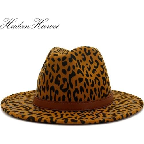 New Unisex Cotton Polyester Men Women New Wide Brim Woolen Felt Fedoras Hat Jazz Wool Hat Caps