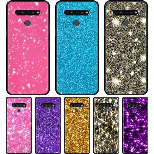 Silicone Fundas Phone case For LG K71 K61 K52 K51S K50 K41S K40S K40 K42 G8 G7 G6 ThinQ shell Cover Bling Glitter Shining Flash