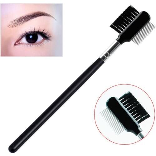 Close-packed Steel Needle Eyebrow Brush Eyebrow Comb Eyelash Extension Beauty Supplies Brow Brush Lash Comb Makeup Tool