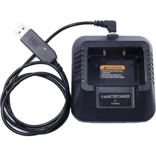 UV5R USB Battery Charger Replacement for Baofeng UV-5R UV-5RE DM-5R Portable Two Way Radio Walkie Talkie