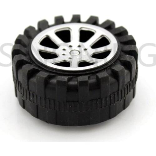 10pcs 42mm diamater plastic toy wheel toy small flywheel model accessories 1.9mm hole B38