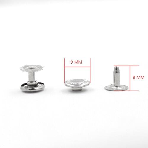 100 sets per package .Cowboy buckle. 9.5mm Jeans buttons. Word copy button.Metal rivets