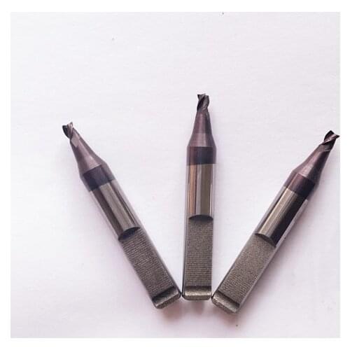 2pcs/lot 3 tooth key cutter WC011A 2.5mm carbide end milling cutter RIC05304B for KEYLINE Bianchi 994 Laser key cutting machines