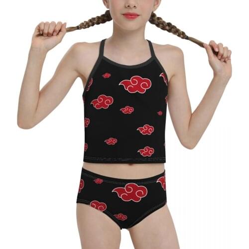 2021 Anime Manga Swimwear for junior high school Girls Print Akatsuki (12) Bikini Wholesale Brand for Children Girl