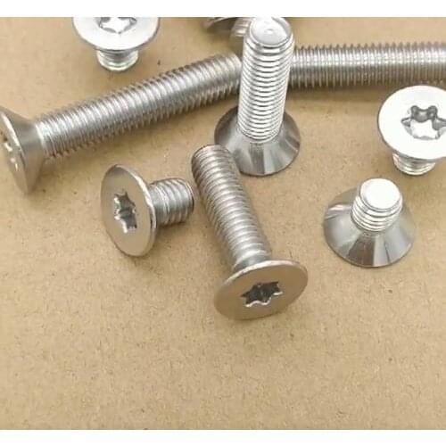 304 countersunk screw trox center no column drive M4 M5X 6 8 20 40 45 50 Stainless steel bolt nut set fastener flat head