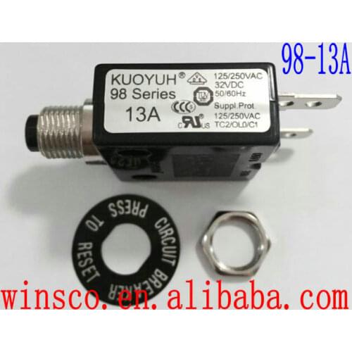 98-13A 100% KUOYUH CIRCUIT BREAKER 98 SERIES 13A