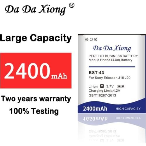 2400mAh BST-43 BST43 Replacement Battery for Sony Ericsson WT13I Yari U100i J10 J20 J108i S001 CK13I S001 U100 T715