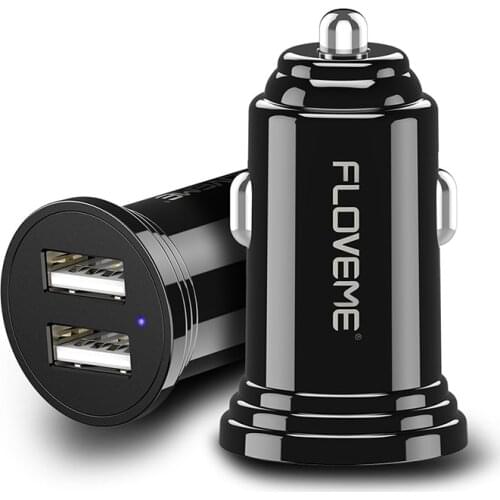 18W 2.4A Car Charger Dual USB Fast Charging QC Phone Charger Adapter For iPhone 12 11 Pro Max 6 7 8 Xiaomi Redmi Huawei Samsung