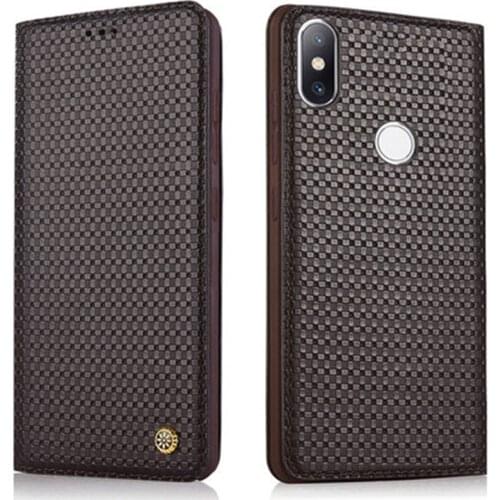 For Xiaomi8 8se Case Luxury Genuine Cow Leather Case for Xiaomi 8 M8 MI8 Business Flip Stand Cover Skin for Xiaomi 8se coque