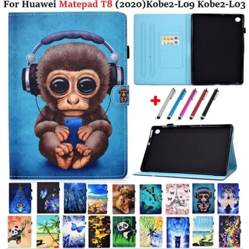T8 For Huawei Mate Pad T 8 Case Kobe2-L03 L09 Flip Stand Soft Silicone Kawaii Tablet Cover for Huawei MatePad T8 Case 8.0 8"