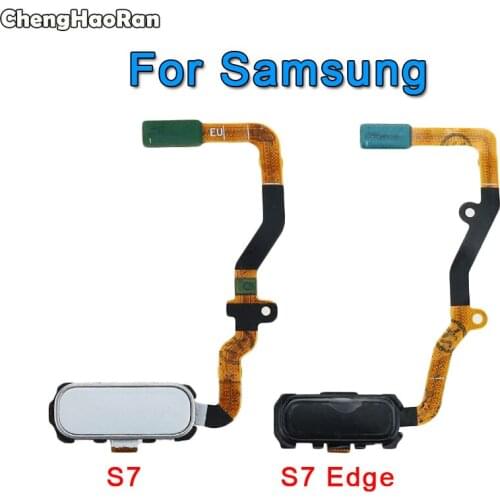 ChengHaoRan Touch ID Flex Cable for Samsung Galaxy S7 SM-G930 S7 Edge SM-G935 Back Home Button Fingerprint Sensor Flex Cable