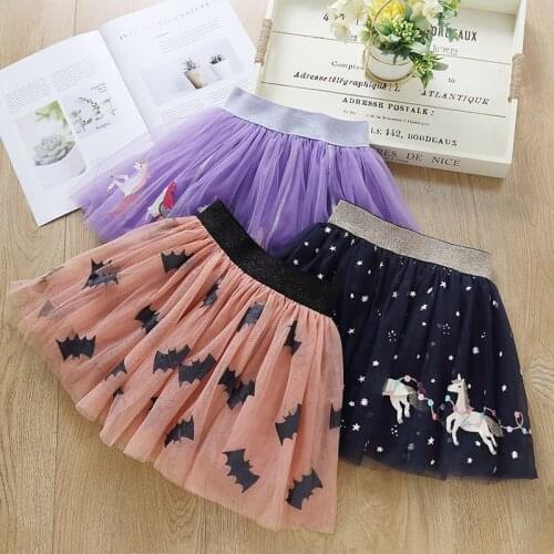 Girls Baby Fashion Skirts Cartton Party 2-10 Years Kids Girl Skirts Cartoon Cute Lovely Girl Infant Clothes Princess Skirt