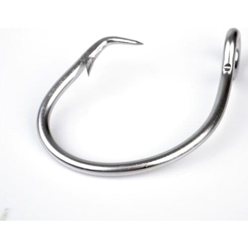 FISH KING fishing hook 2PCS/Pack 12/0 13/0 14/0 15/0 16/0 Stainless Steel Jig Hook Ocean Boat Fishing Hooks Pecha accessories