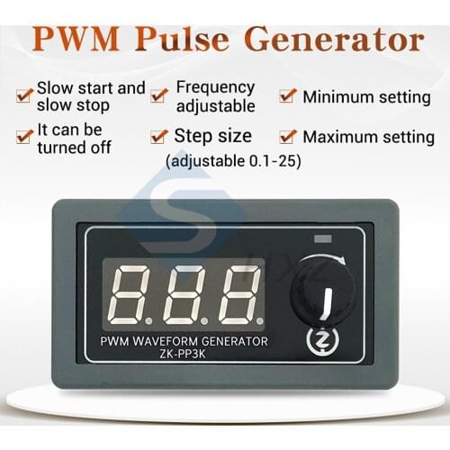 3.3-30VDC 40mA PP3K LED Digital Display PWM Pulse Generator Lighting Motor Speed Control Dimming Controller