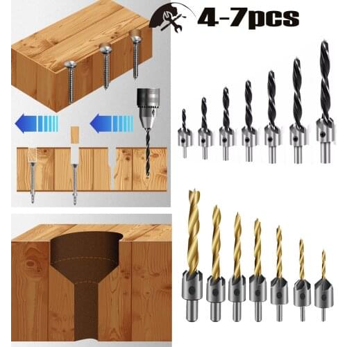 Woodworking Drill Bit Set Drilling Pilot Holes