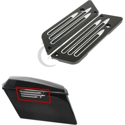 Motorcycyle Saddlebag Latch Cover For Harley Touring Electra Street Glide 1993-2013 Touring Street Glide Road King FLH FLT
