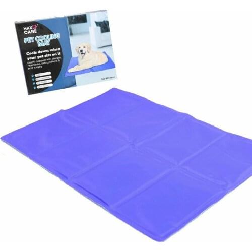 Pet Dog Cat Cooling Gel Mat Bed Summer Heat Relief Non Toxic Cushion Pad 60x44cm