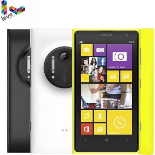 Original Unlocked Nokia Lumia 1020 Windows Phone 32GB Camera 41MP GPS Wifi 4.5" Screen Smartphones Nokia L1020 Mobile Phones