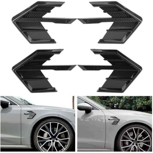 Pair Air Fender Vent Cover Trim for ABT Style Decoration Fit for A7 S7 4K8/A6 S6 C8 2019 2020 Car Styling