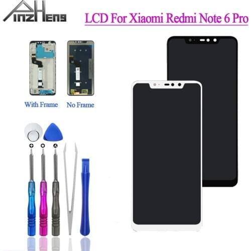 PINZHENG AAAA LCD For Xiaomi Redmi Note 6 Pro Display Touch Screen Frame Replacement LCD For Redmi Note 6 Pro Display