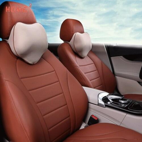 Car Neck Massage Pillow 3D Memory Foam Safety Seat Support Headrest Cushion for Volkswagen Ford Land Rover Nissan Car Styling