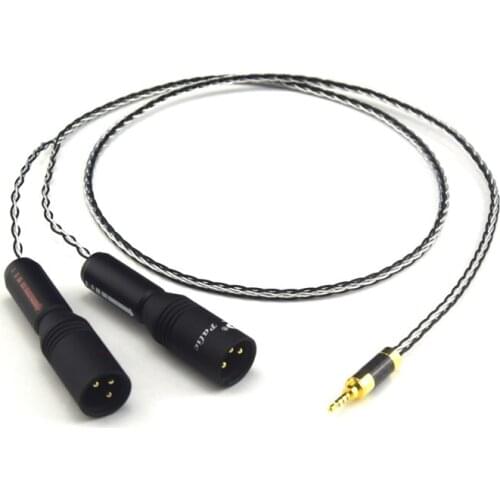Silver Plated Hifi 2.5mm TRRS Balanced to 2 XLR Male Cable For Astell & Kern AK100II AK120II AK240 AK380 AK320 DP-X1