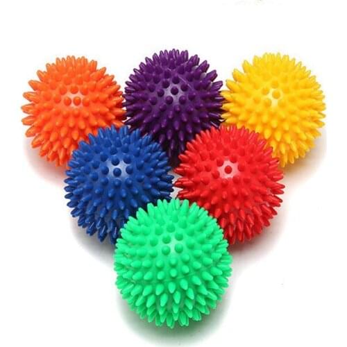 Durable PVC Spiky Massage Ball Trigger Point Sport Fitness Hand Foot Pain Relief Plantar Fasciitis Reliever Hedgehog 7cm Balls