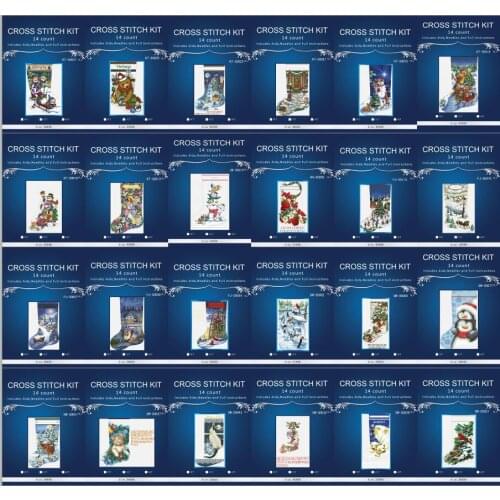 Oneroom christmas sock styel Embroidery,DIY Landscape Painting,Cross stitch,kits,14CT Cross-stitch,Sets For Embroidery, 8