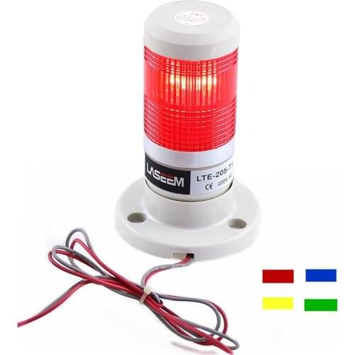 LED Industrial red Yellow blue green Signal Tower Warning Lamp Stack Light Alarm Apparatus 12V 24V 110V 220V