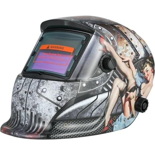 Solar Power Auto Darkening Welding Helmet Industrial soldering welding mask welder darkens glasses TIG MIG +Adjustable Head Band