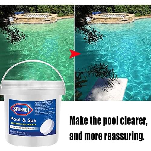 Swimming Pool Cleaning Effervescent Tablets Barreled Swimming Pool Cleaning Tablets Multifunctional Cleaning Tablets Set