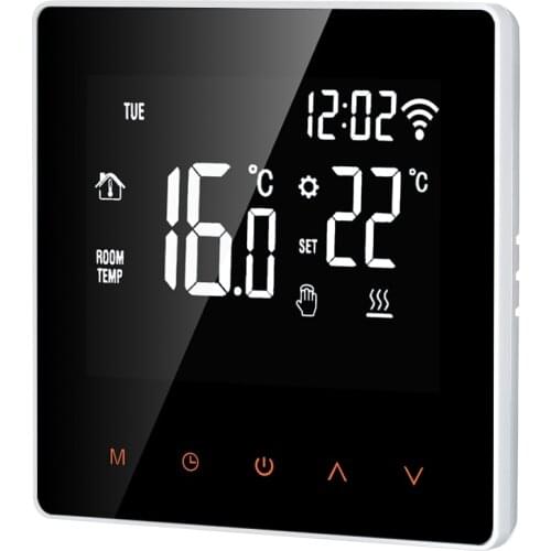 Thermostat 16A Wi-Fi /NO WIFI Orange / White Smart Thermostat Digital Temperature Controller APP Control LCD DisplayTouch Screen