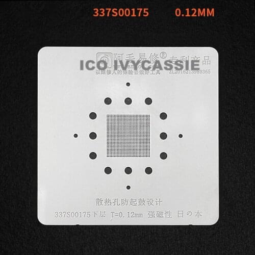 337S00175 CPU BGA Stencil For Macbook 2016 A1534 Nand Flash Chipset Reballing IC Pins Solder Tin Plant Net Amaoe Square Hole