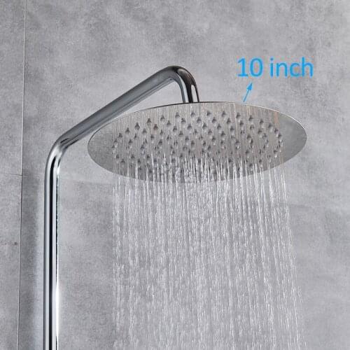 Vidric Vidric Chrome Thermostatic Shower Faucets Set Bathtub Faucets Hot Cold Mixer Tap Dual Handles Mixer Tap Bath Shower Fauce