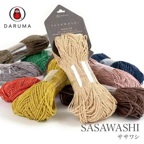 Japan DARUMA SASAWASHI yarn Cotton hemp grass RAFFIA Lafite grass thread Woven hat 25g/roll=48meters