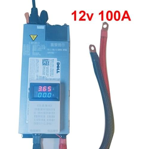 GTK 12V 100A battery charger 0-100A Adjustable for 3S 12.6V 100A li ion 4S 14.6V 50A 60A 80A lifepo4 5S 14V 20A LTO Lead acid