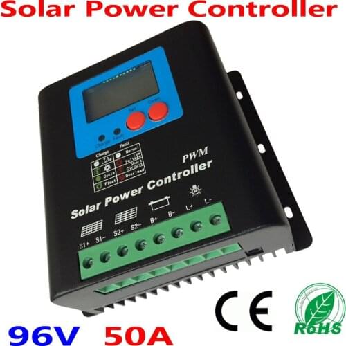 LCD Display 96V Battery Charger 50A Solar Charge Controller Regulator 96V For Solar Power Station or Home Use solar system