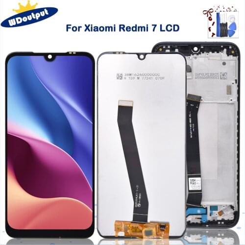 6.26" Original Display with Frame For Xiaomi Redmi 7 LCD Touch Screen Digitizer For Redmi7 Lcd Display Assembly 10 Touch