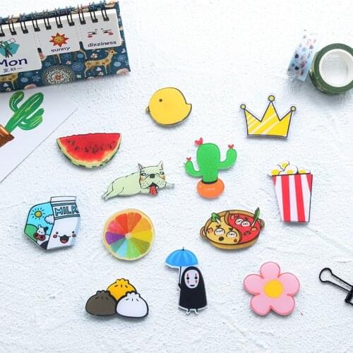 1Pcs Natural Resin Magnet Lovely Cartoon Refrigerator Subsidies Ornaments Kids Whiteboard city fridge sticker magnet souvenir