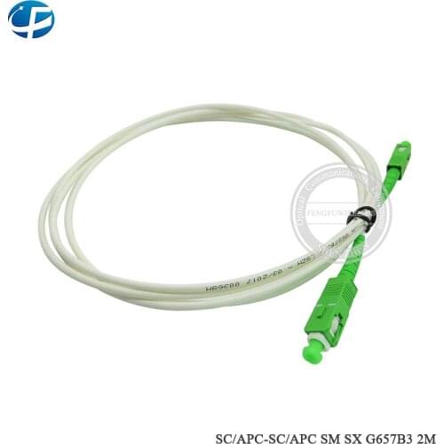 10pcs/lot 5M SC APC Fiber Optic Patch Cord LSZH Fiber Cable SM SX 3.0mm Singlemode
