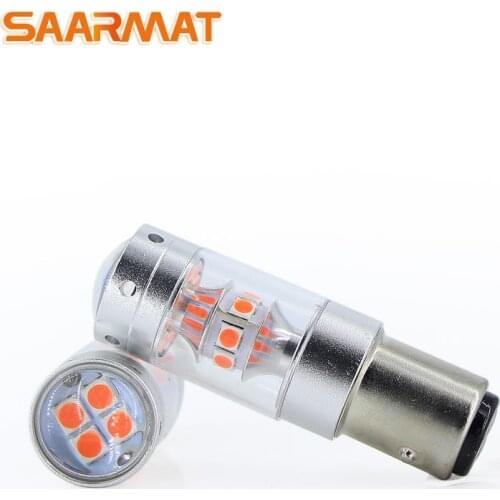 2* For Ford Focus S-MAX Mondeo Fiesta EcoSport Kuga Edge 140W 1157 BAY15D P21/5W Canbus LED STOP/TAIL Bulbs Brake Lights Bulb