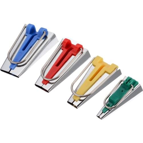 4pcs/set Fabric Bias Tape Maker Machine Tool Sewing Quilting Hemming Sewing Binding Tool Sets 6mm 12mm 18mm 25mm 4 Sizes