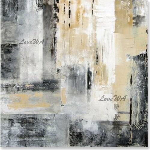 Hand-painted Large Abstract Oil Painting Modern Living Room Decor Canvas Wall Decoration Art Wall Hangings Pieces For Home