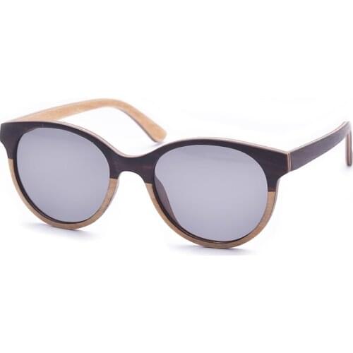 Color Matching Wood Sunglasses With Polarized Lens For Men Women and Crate Display Box
